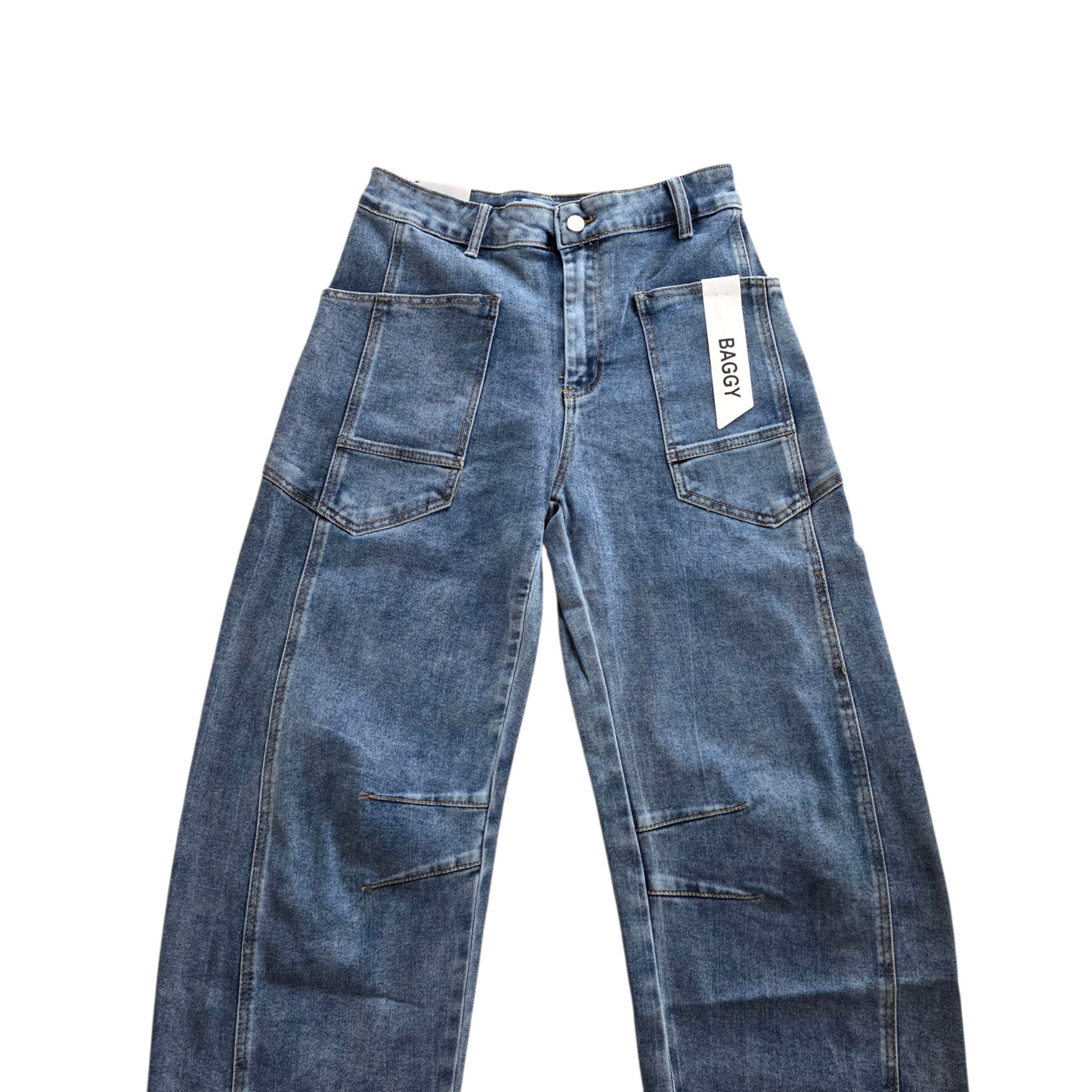 Jeans baggy colore chiaro