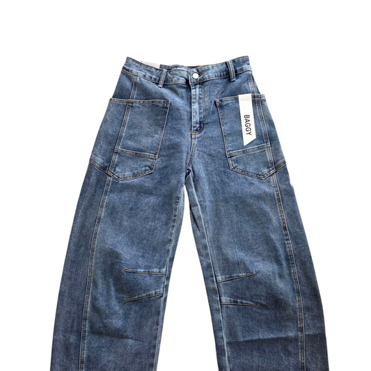 Jeans baggy colore chiaro