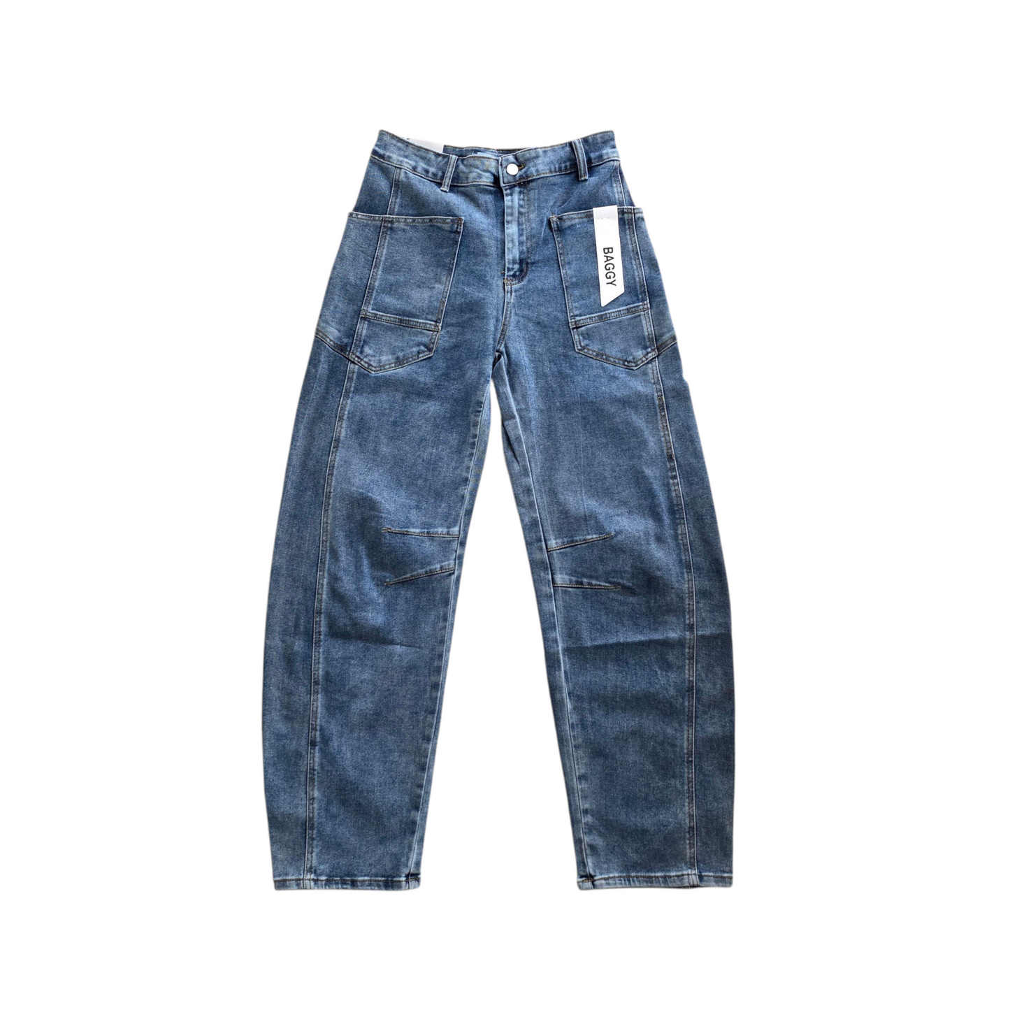 Jeans baggy colore chiaro