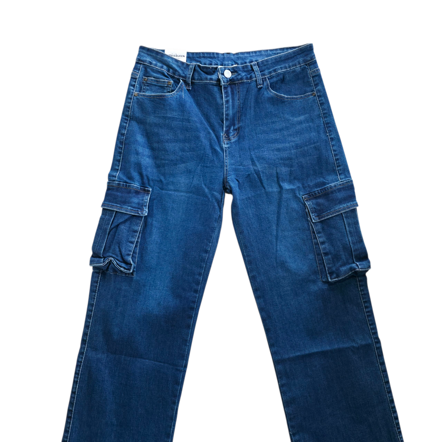 Jeans cargo blu scuro