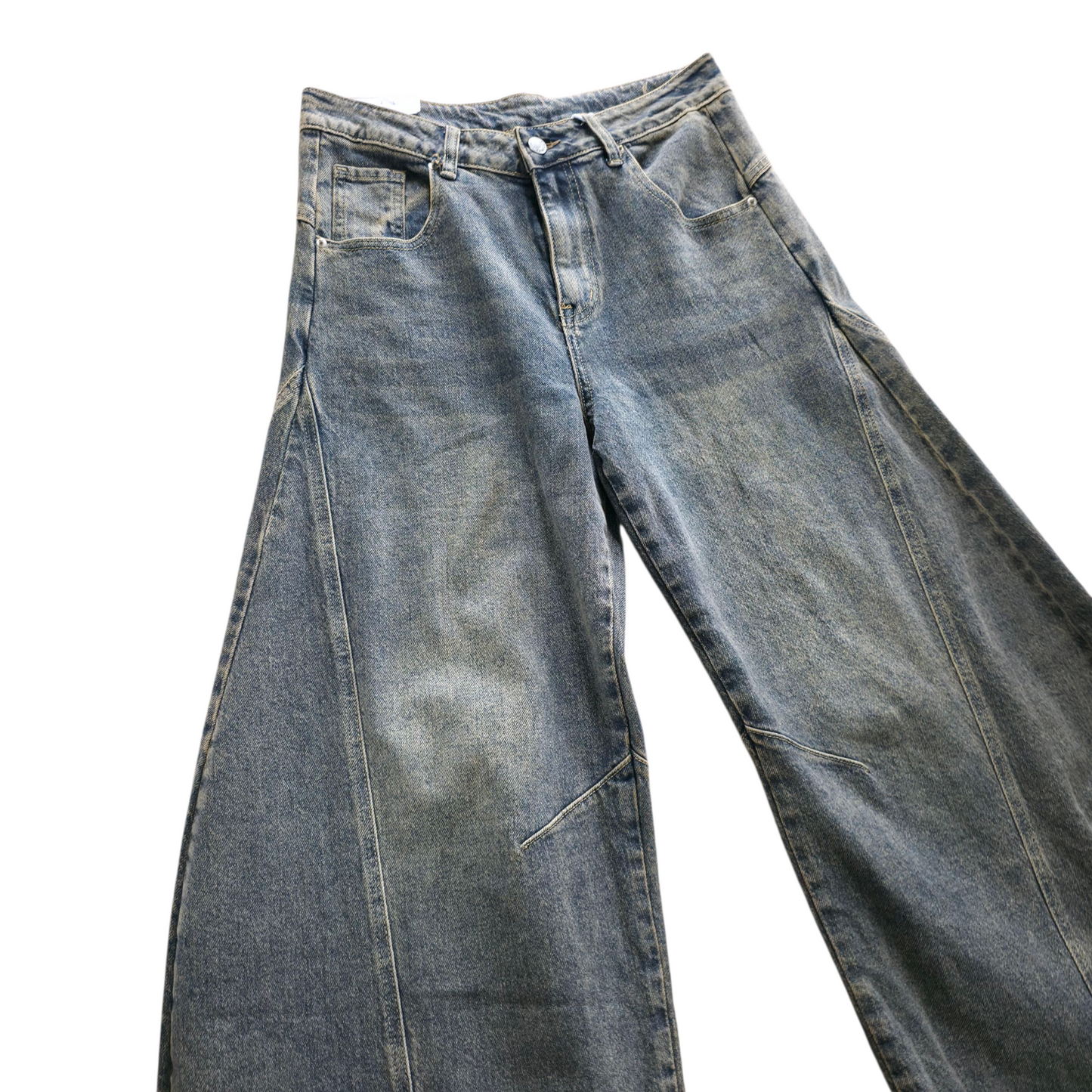 Jeans balloon colore sabbia