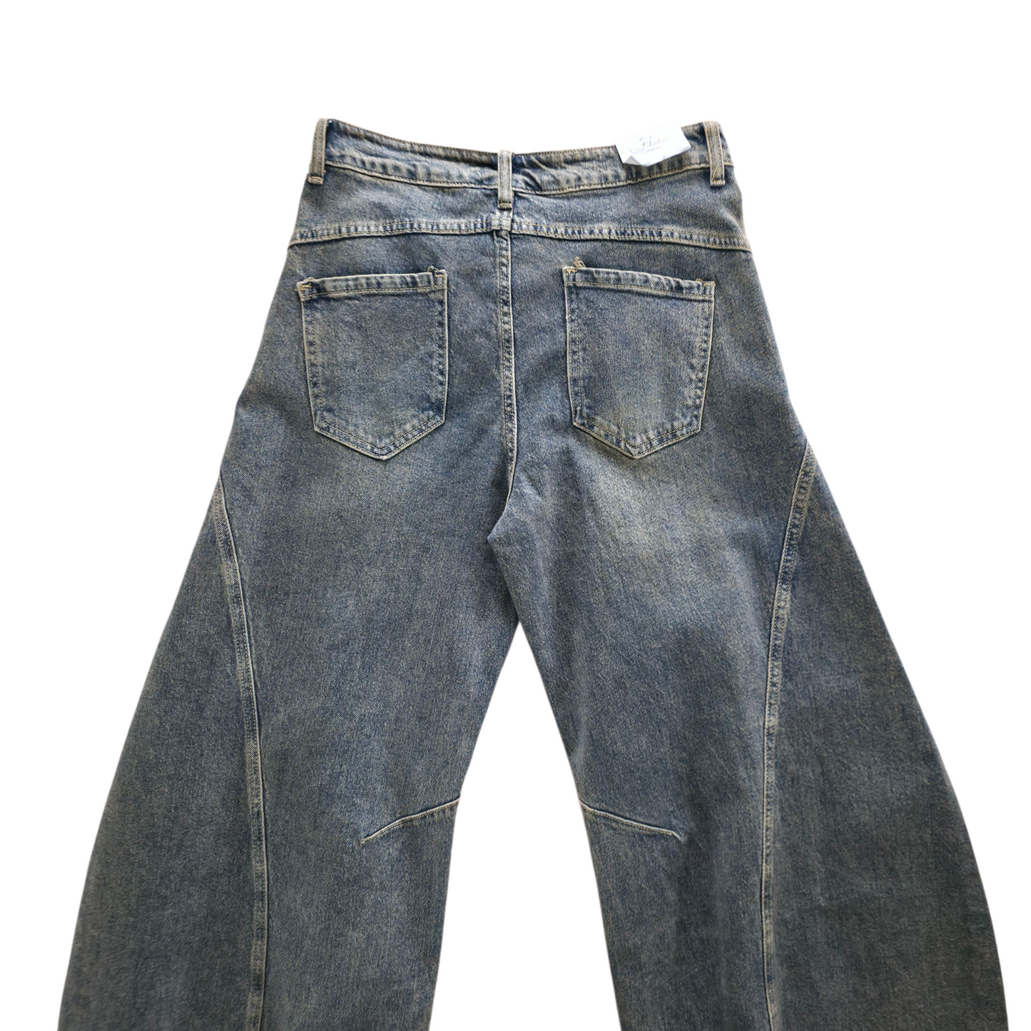 Jeans balloon colore sabbia