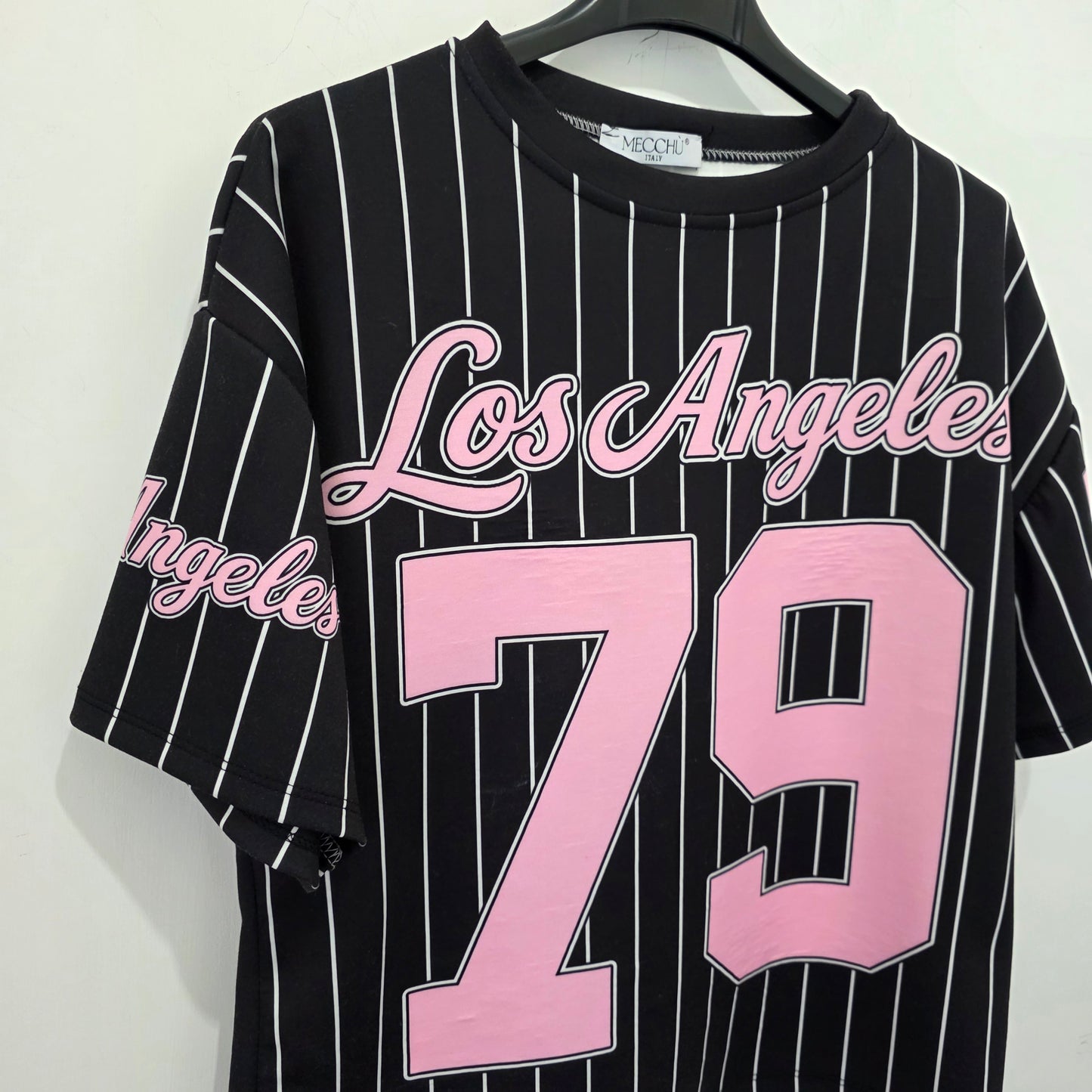 T-shirt Sportiva con Stampa "Los Angeles" e Numero 79