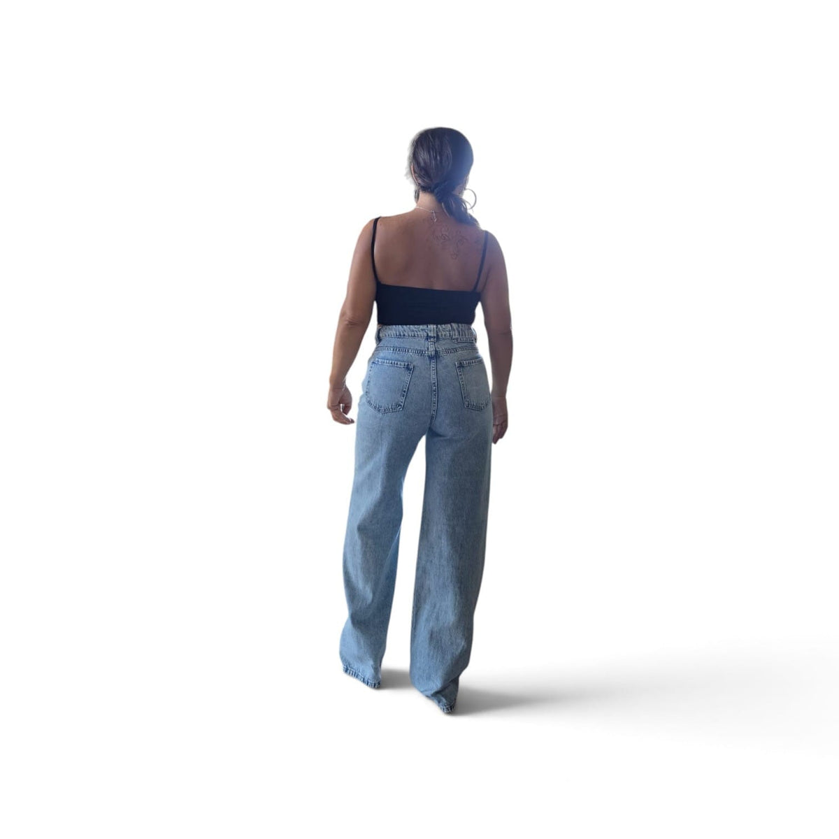 Jeans Denim "Classic Comfort Denim Jeans" con Tasche Laterali e Design Cargo in Cotone di Alta Qualità per Un Look Casual e Stiloso