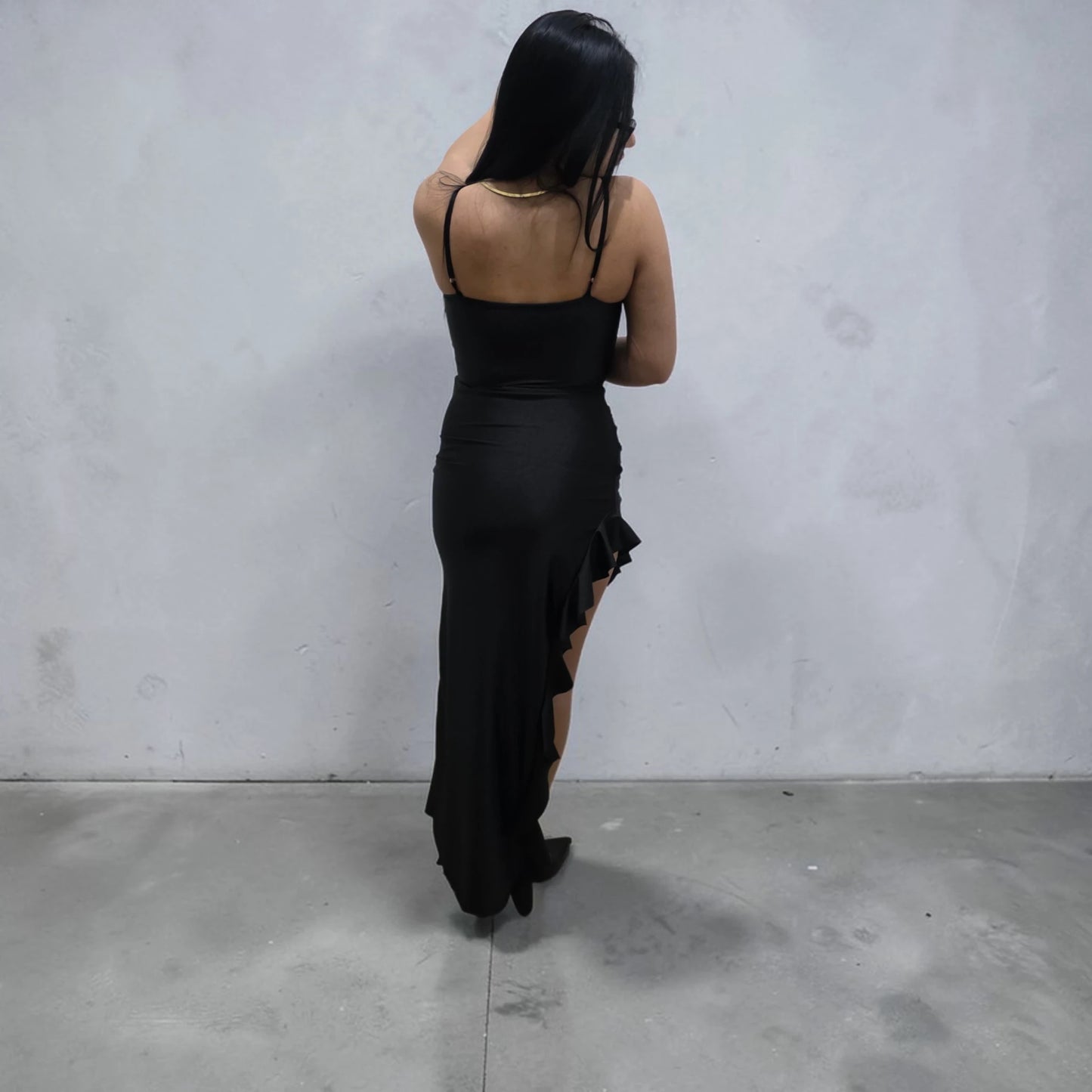 Abito Elegante con Rouches