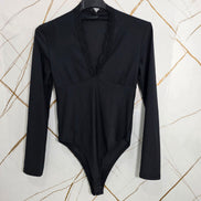 Body con Dettagli in Pizzo Taglia Unica Rosso Elegante e Versatile per Ogni Occasione con Maniche Lunghe e Collo a V Capo Essenziale per il Guardaroba
