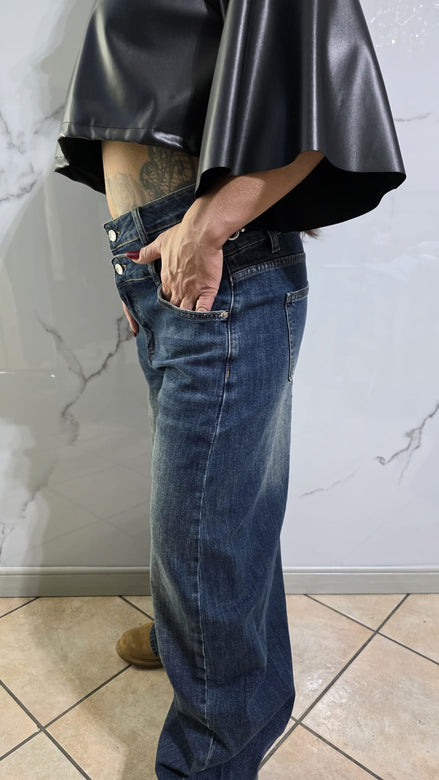 Jeans Donna Alta Qualità con Perline e Bottoni Stile Moderno Comfortabile per Occasioni Eleganti e Funzionali