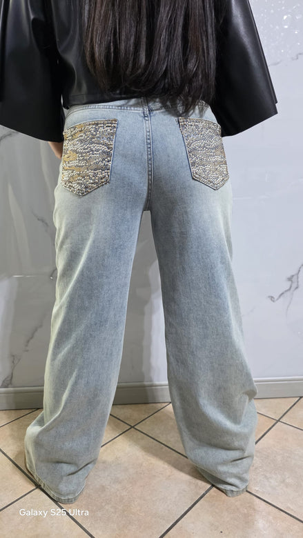 Tous Jeans Donna Blu Chiaro Comfort Fit Stile Casual Moda Primavera Estate Comfort Tutto Il Giorno Look Quotidiano