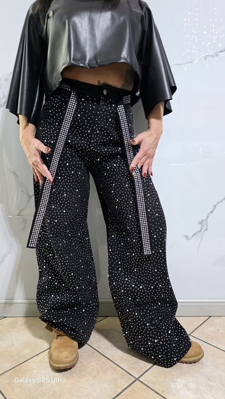 Jeans Starry Night neri dal fascino stellato