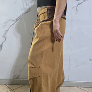 Pantaloni Larghi in Tessuto Naturale con Cintura Regolabile per Donna Stile Casual e Comfortabile