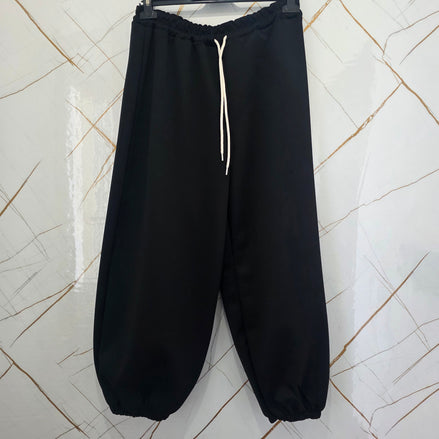 Pantaloni Sportivi Donna Taglia Unica Nero con Cordoncino per Ottima Visibilità e Comodità