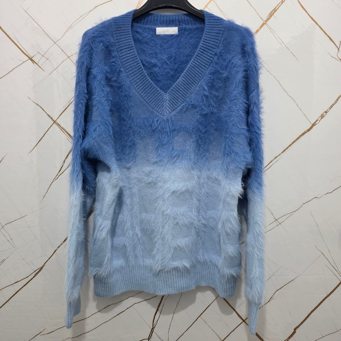 Maglione Oversize Rosa Ombre