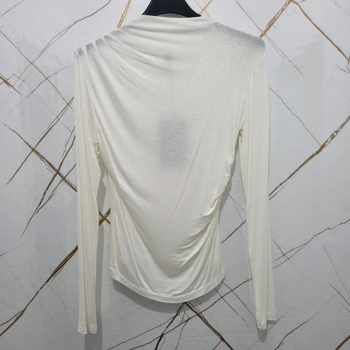 Maglia Semi-Transparente Aderente per Donna - T-Shirt con Design Elegante e Comfortabile - Perfetta per Look Casual e Stili Moderni