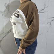 Hawkins Spirit Felpa Donna Awkins Middle School 1983-2017 Nero Bianco Stile Casual Comfortabile con Logo Vintage per Fan della Cultura Pop Design Unico Sportivo