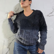 Maglione Oversize Rosa Ombre