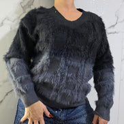 Maglione Oversize Rosa Ombre