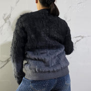 Maglione Oversize Rosa Ombre