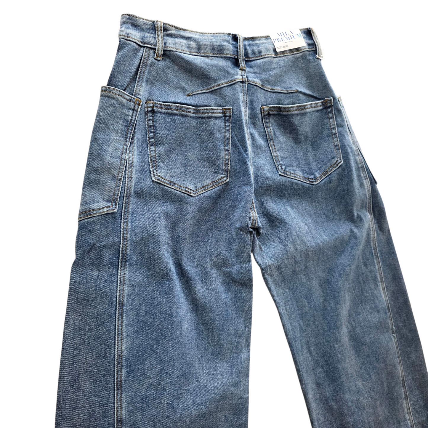 Jeans baggy colore chiaro