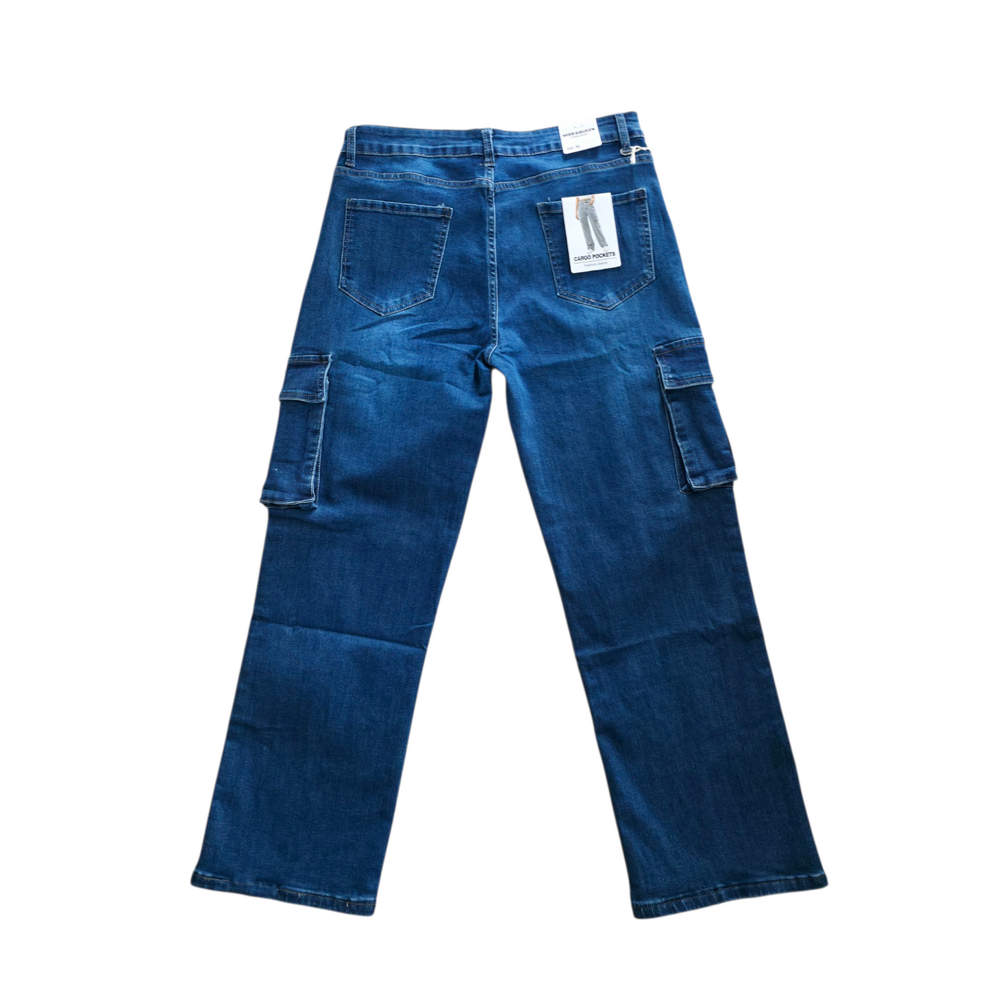 Jeans cargo blu scuro