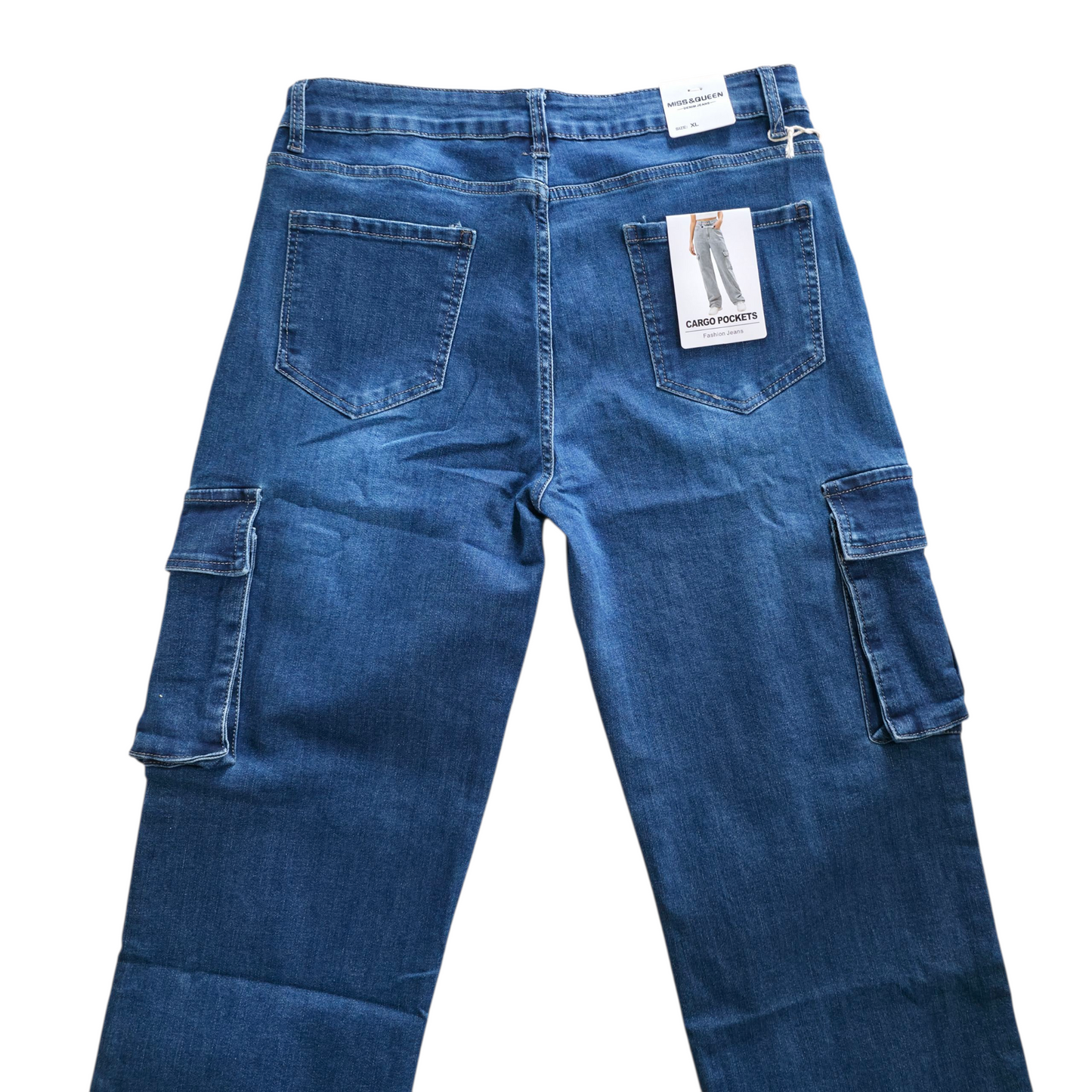 Jeans cargo blu scuro