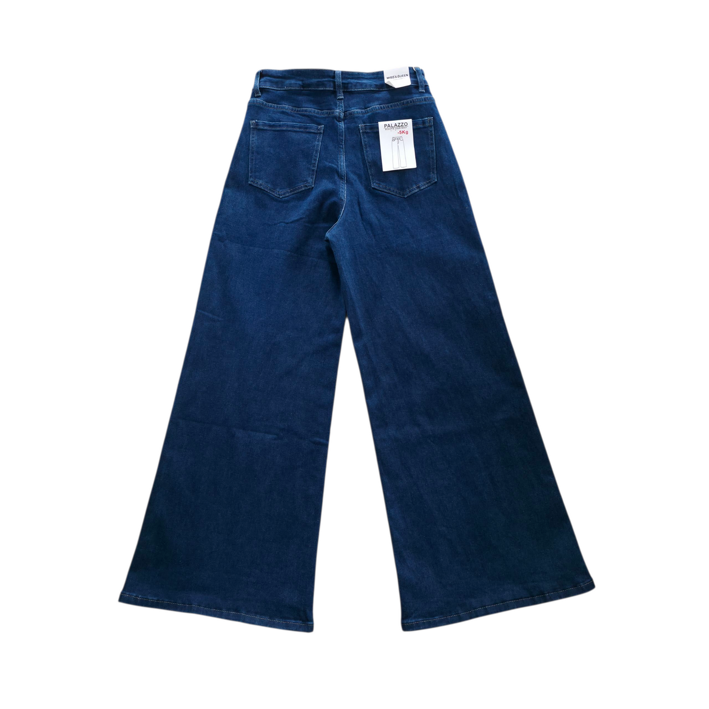 Jeans palazzo blu scuro