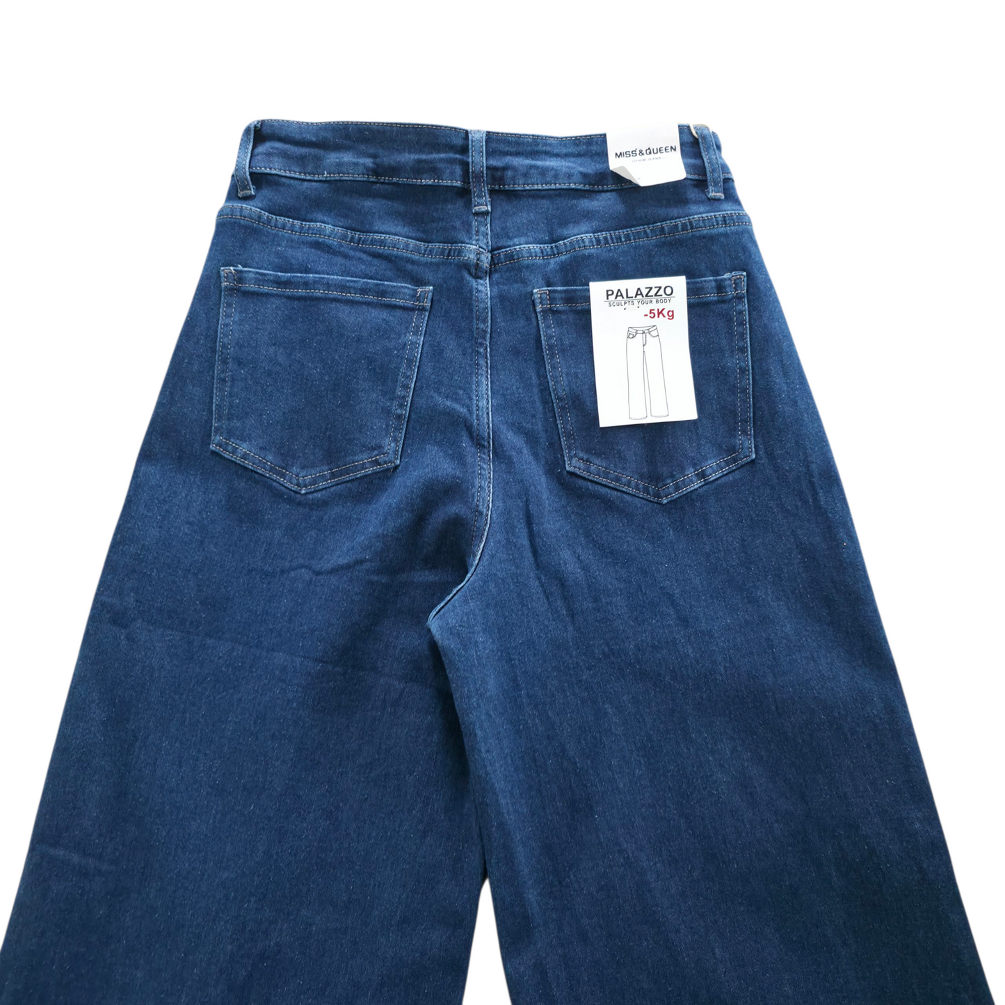 Jeans palazzo blu scuro