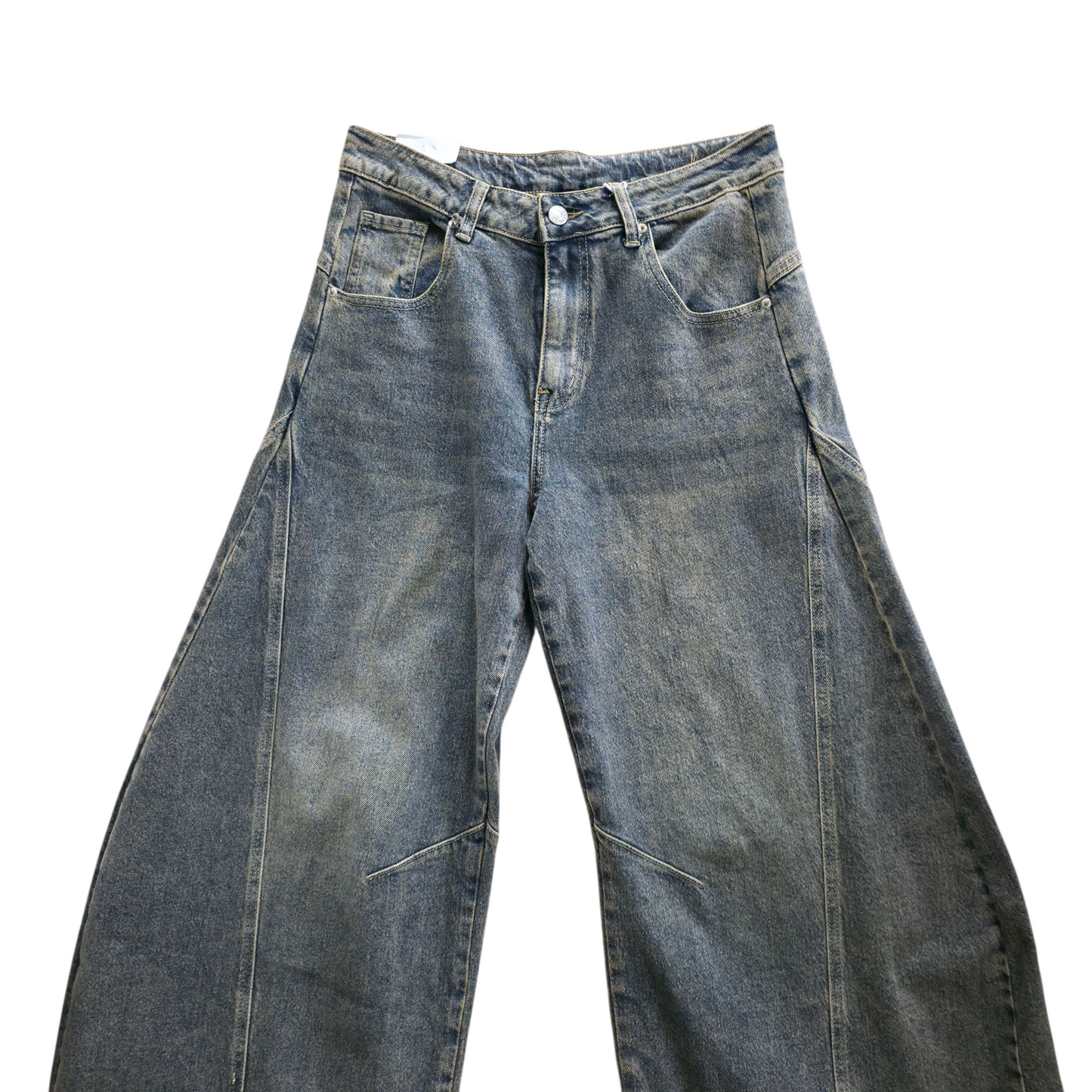 Jeans balloon colore sabbia