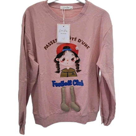 Felpa Con Motivo In Rilievo Design Unico Vari Colori E Misure Per Comfort E Versatilità