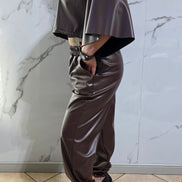 Abbigliamento Donna in Stile Moderno - Top e Pantaloni in Tinta Unita con Design Elegante e Comfortabile