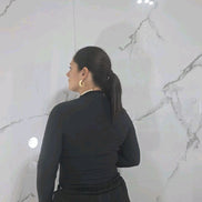 Body con Dettagli in Pizzo Taglia Unica Rosso Elegante e Versatile per Ogni Occasione con Maniche Lunghe e Collo a V Capo Essenziale per il Guardaroba