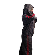Tuta Completa Sportiva Donna Leopardato con Zip Frontale e Tasche Laterali per Allenamenti Funzionale e Elegante