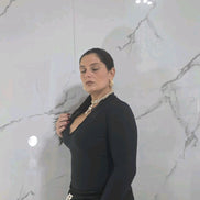 Body con Dettagli in Pizzo Taglia Unica Rosso Elegante e Versatile per Ogni Occasione con Maniche Lunghe e Collo a V Capo Essenziale per il Guardaroba
