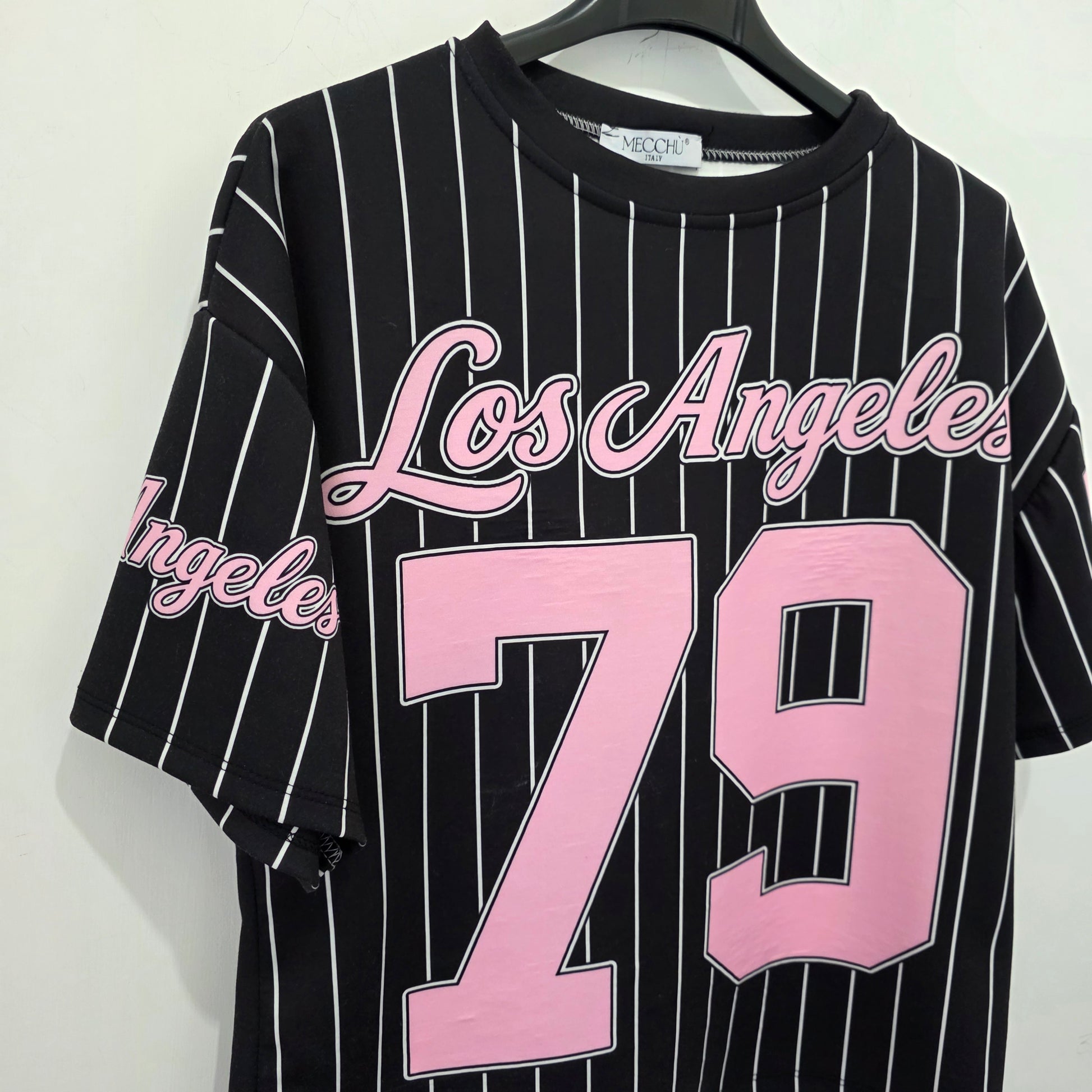 T-shirt Sportiva con Stampa "Los Angeles" e Numero 79