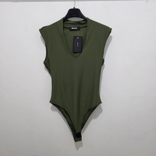 Body Chic con Scollo V e Maniche Drappeggiate