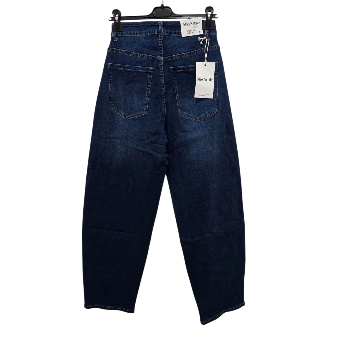 Jeans "Starlight Denim" in Denim Blu con Dettagli di Stelle 