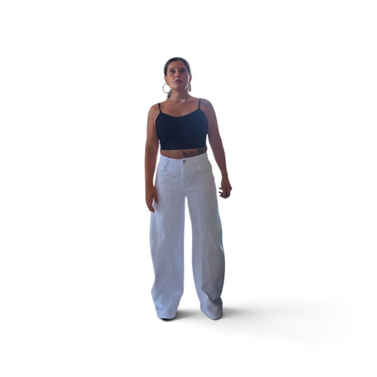 Bianchi Jeans Wide Leg Moderni e Versatili con Taglia Ampia per Massima Comodità e Stile Elegante