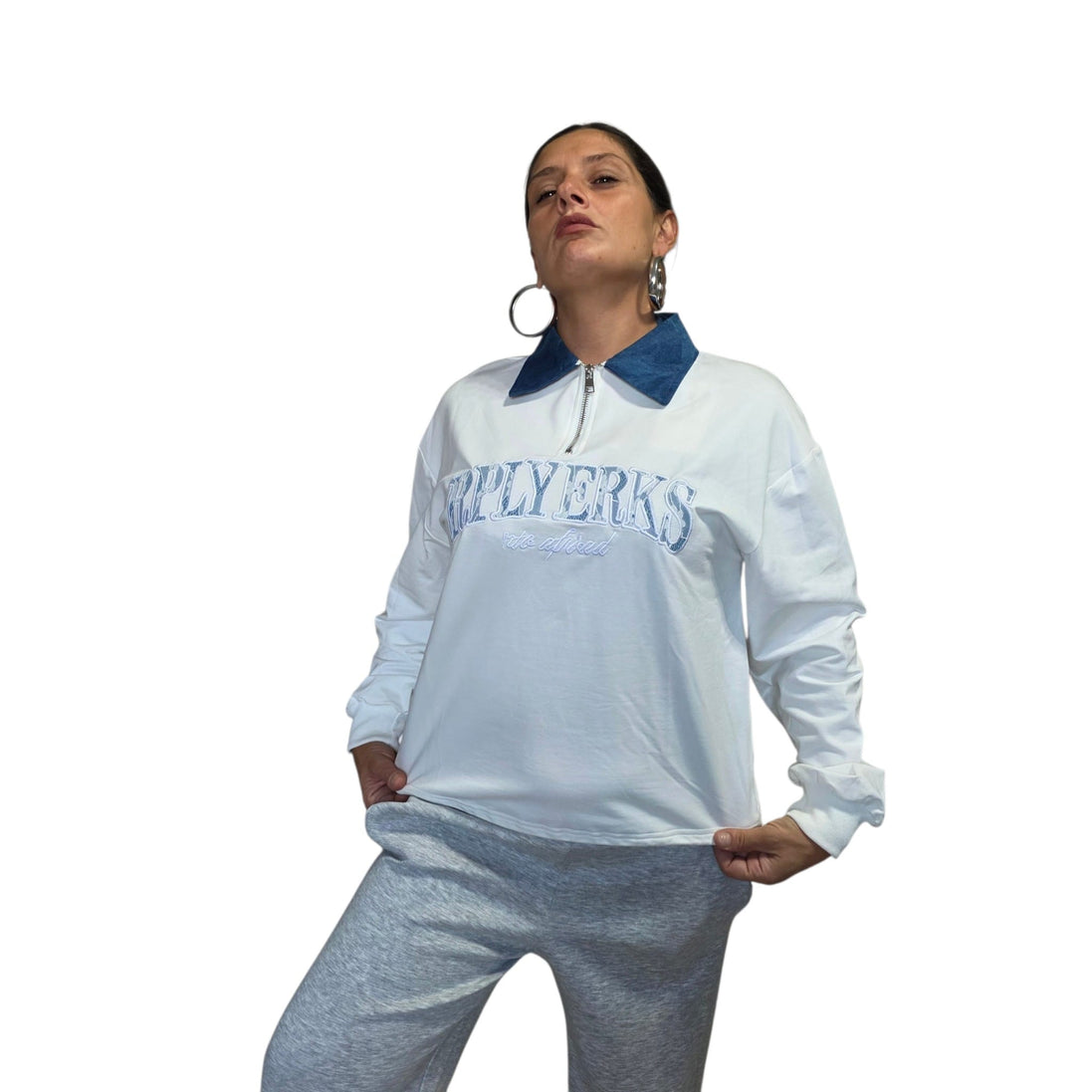 Maglia Sportiva con Zip e Collo in Velluto per Sportivi Funzionale e Unica Design Ideale per Attività Sportive