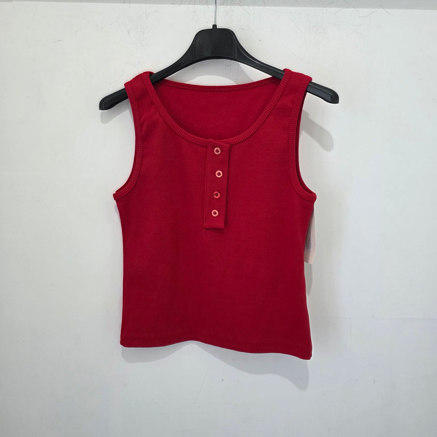 Canottiera con Bottoni e Design 
