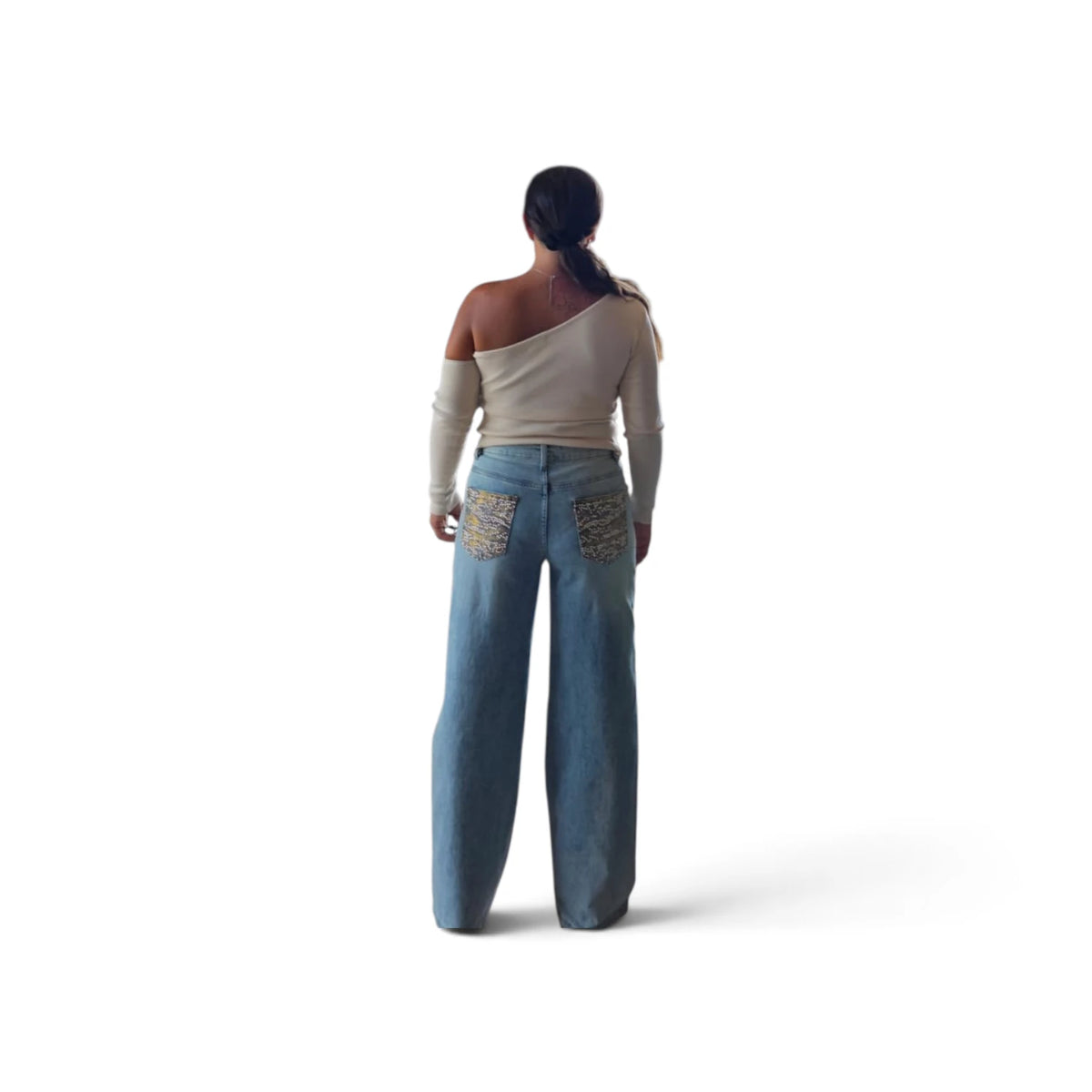 Tous Jeans Donna Blu Chiaro Comfort Fit Stile Casual Moda Primavera Estate Comfort Tutto Il Giorno Look Quotidiano