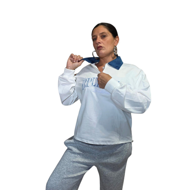 Maglia Sportiva con Zip e Collo in Velluto per Sportivi Funzionale e Unica Design Ideale per Attività Sportive