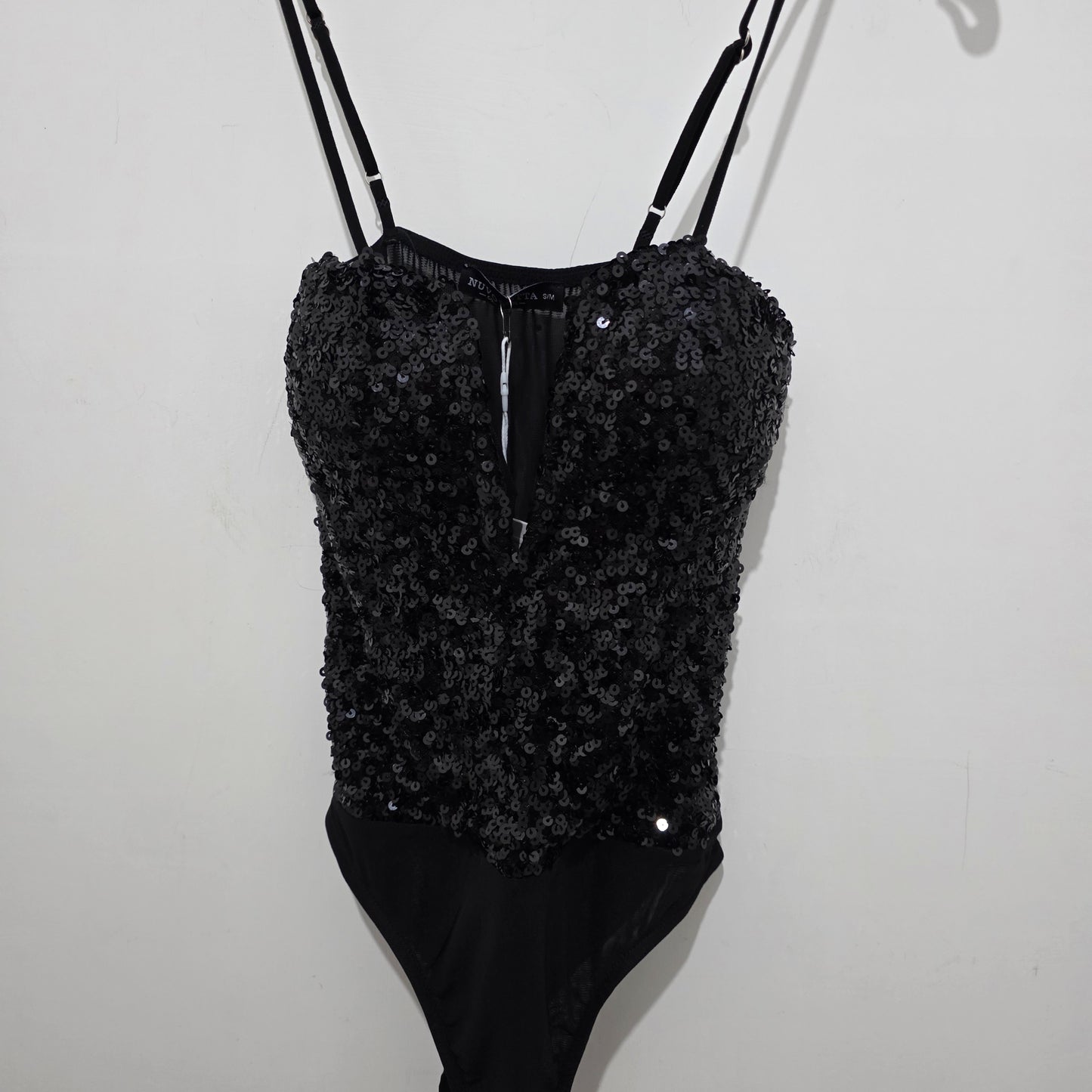 Top Senza Maniche con Paillettes 