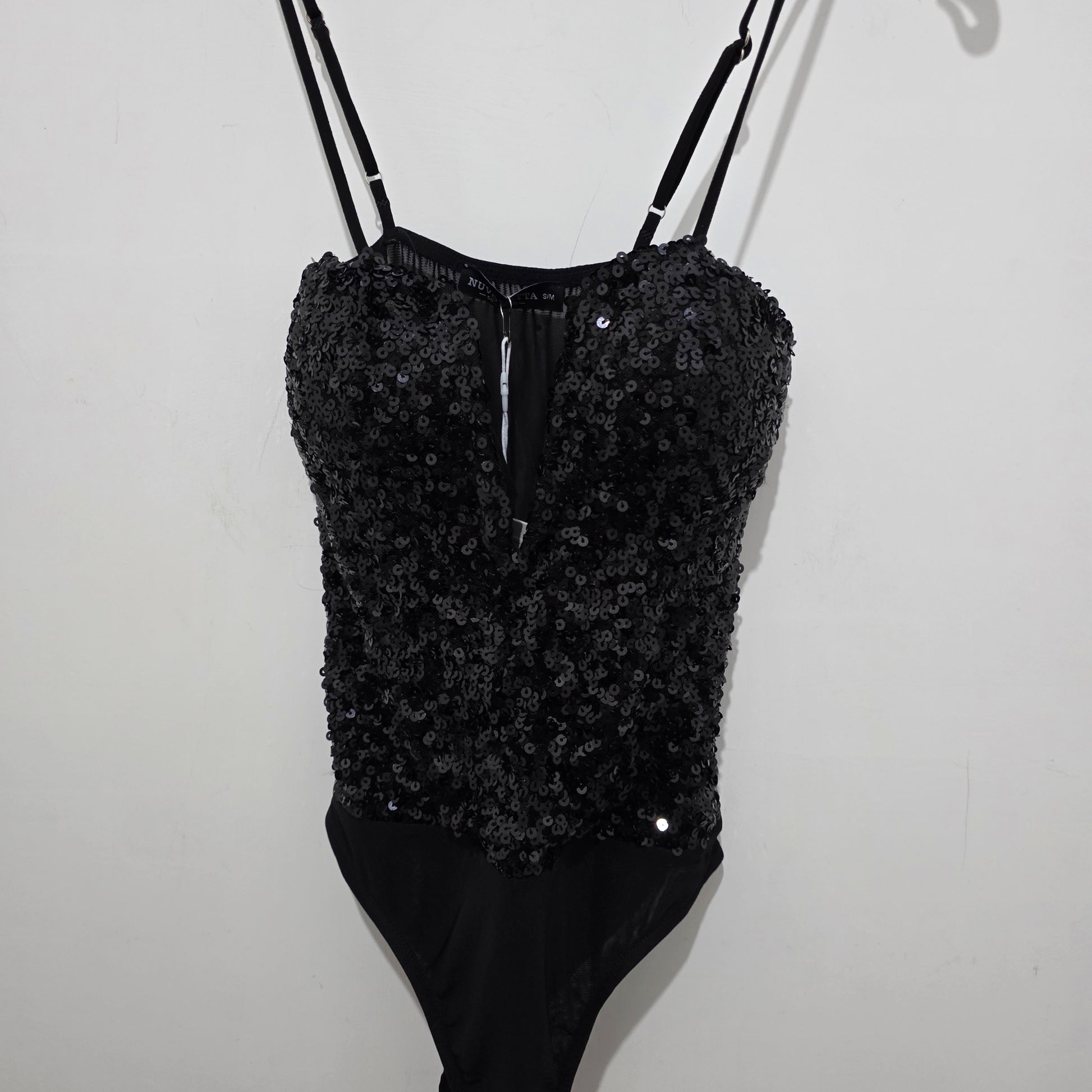Top Senza Maniche con Paillettes 