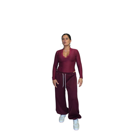 Pantaloni Sportivi Donna Taglia Unica Nero con Cordoncino per Ottima Visibilità e Comodità