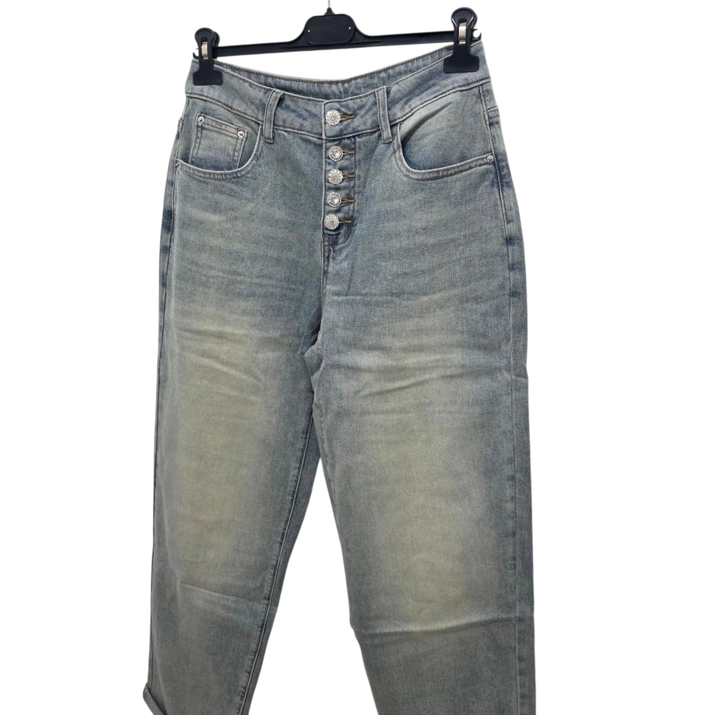 Jeans "Classic High-Waist" in Tessuto Comfortabile e Design Elegante 