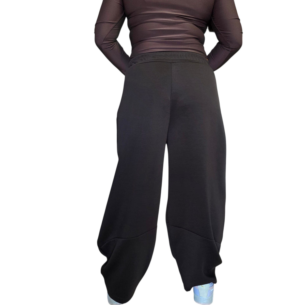 Pantaloni Casual Donna in Tessuto Morbido Beige con Tasche Laterali e Cintura Elastica Comfortable e Stilosi per Occasioni Variate