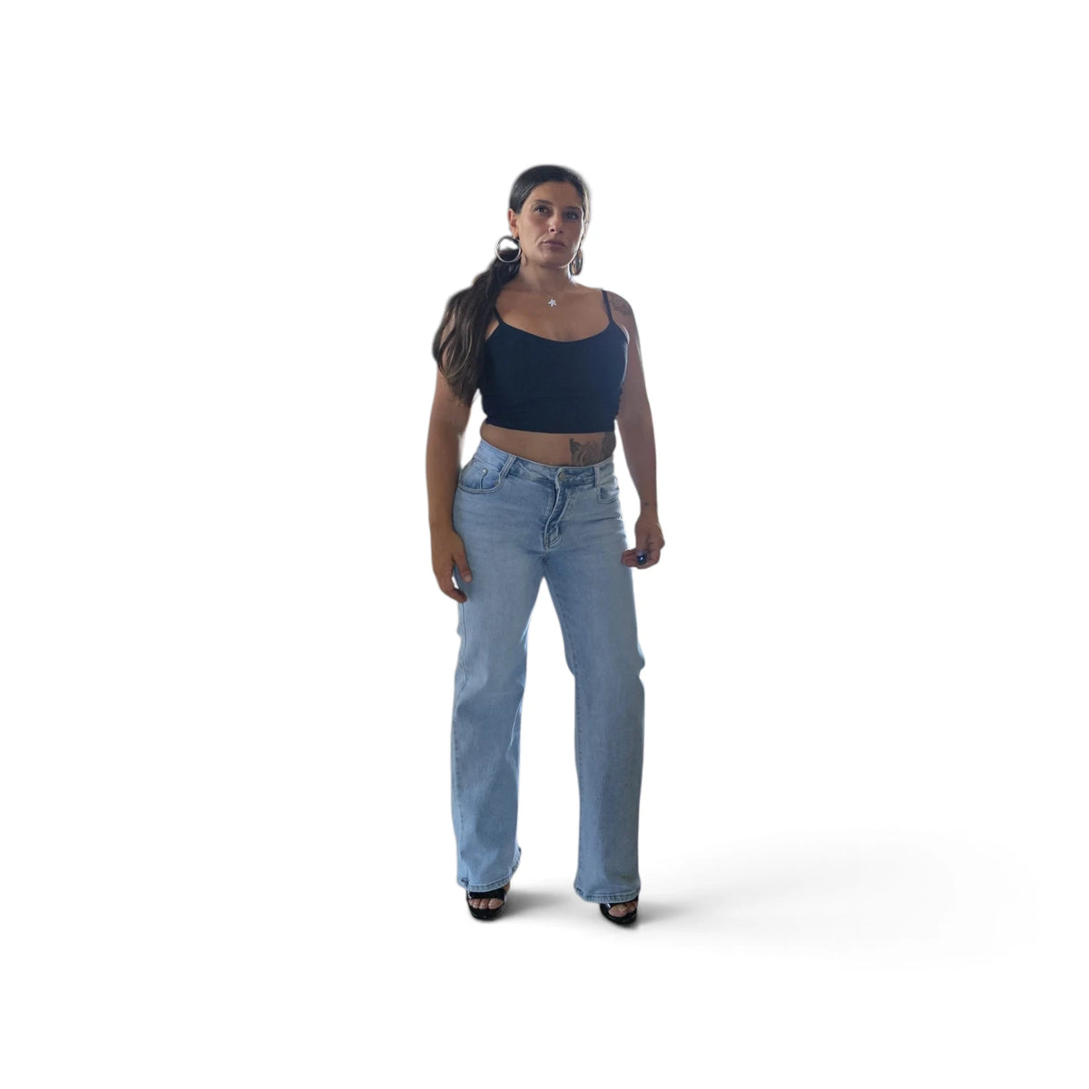 Jeans Relaxed Fit con Dettagli Strappati per un Look Casual e Comfortabile Stile Moderno e Trendy Ideali per Giornate Comode