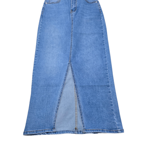 Gonna Jeans con Spacco Frontale