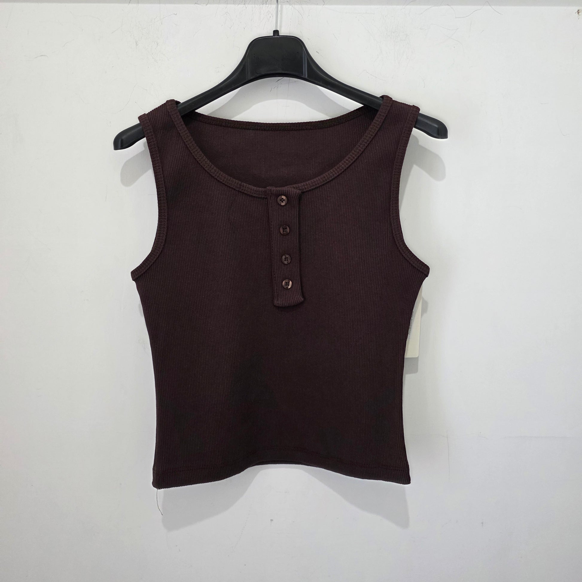 Canottiera con Bottoni e Design 