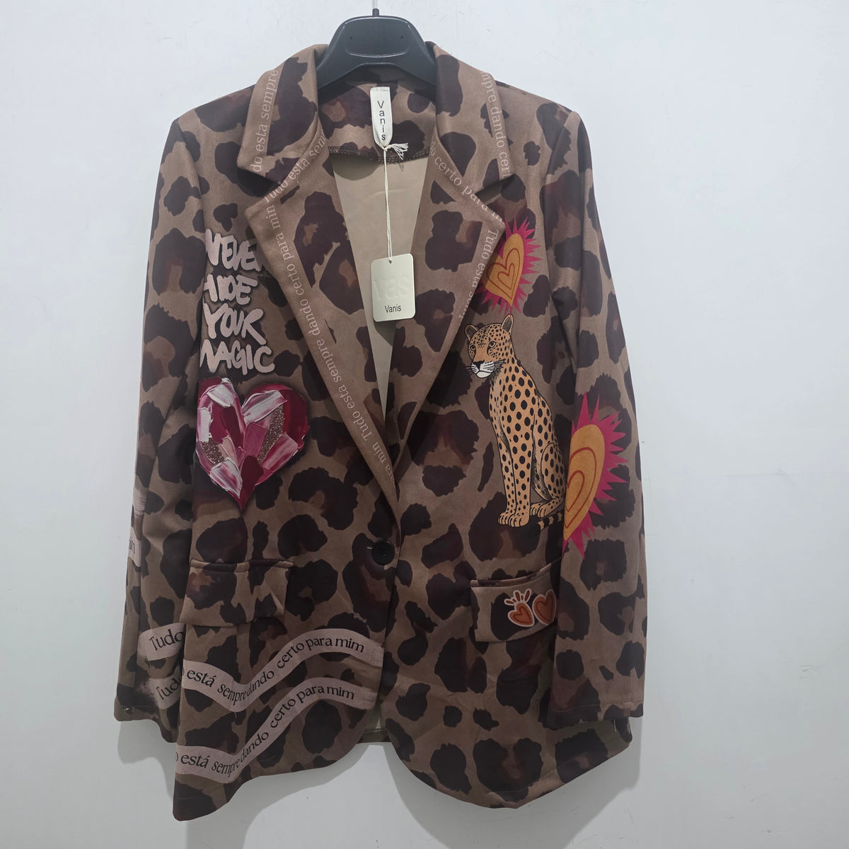 Cappotto Militare Casual con Motivo Fantasia e Patchwork per Look Versatile e Elegante