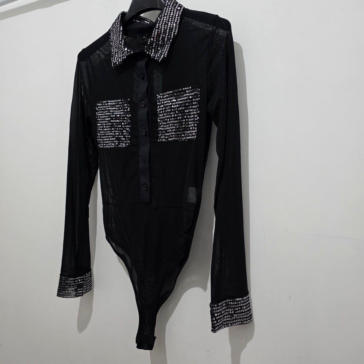 Body Elegante con Dettagli in Strass